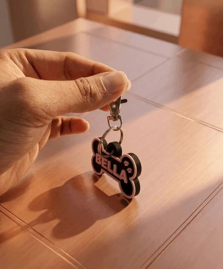 Personalized Pet Name Keychain